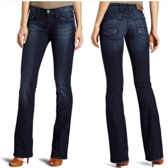 LUCKY BRAND Stark Sweet n Low Hipster Denim Jeans Size 28 Distressed Trendy Chic - Picture 1 of 8